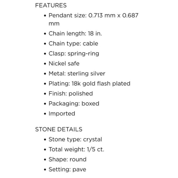 Hello Kitty Pendant Necklace ✦ 925 Silver Fuchsia Swarovski ✦ Gold Chain NWT - Picture 9 of 14